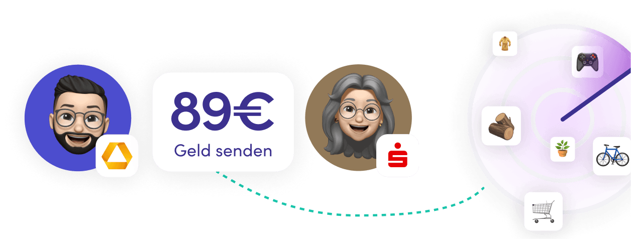 Geld senden mit Fake-Shop-Schutz